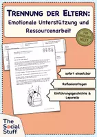 Vorschau - Arbeitsblätter - Einzelfallhilfe-Set Grundschule: Emotionale Unterstützung bei Trennung, Umzug, Schulangst & Tod / Soziales Lernen - Seite 1