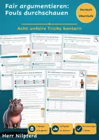 Vorschau - Arbeitsblätter - Erörterung: Fair argumentieren - Deckblatt