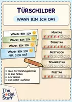 Vorschau - Poster - Türschilder-Set für Beratung & Schulsozialarbeit / Präsenz & Wochenübersicht - Seite 1