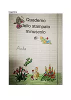 anteprima - Serie di lezioni - Quaderno n° 8 classe prima Stampato minuscolo - Pagina di copertina