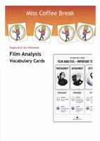 Vorschau - Aufgabenkarten - Film Analysis Vocabulary Cards (Lernkarten EF-Q2) - Deckblatt