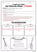 Vorschau - Arbeitsblätter - Der Gitarren-Check (Fragen zum Video) - Musik Jg.5-8 - Seite 3