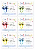 Vorschau - Bildkarten - Geschenk 1. Schultag - 1. Klasse/2. Klasse - Lesehelfer - Deckblatt