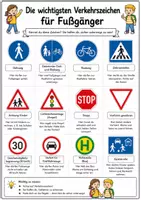Vorschau - Mal- und Bastelvorlagen - Verkehrserziehung Grundschule | 8 bunte Arbeitsblätter Schulweg, Verkehrszeichen, Ampel & Fußgänger I PDF - Seite 2
