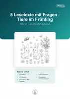 Vorschau - Arbeitsblätter - Tiere im Jahreslauf – 20 Lesetexte mit Aufgaben | Materialpaket Klasse 3-4 - Seite 1