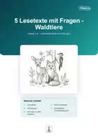 Vorschau - Arbeitsblätter - Tiere in unserer Umgebung – 20 Lesetexte mit Aufgaben | Materialpaket Klasse 3-4 - Seite 1