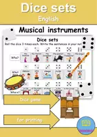 Vorschau - Arbeitsblätter - Dice sets / Englisch Game - Musikinstrumente / musical instruments - Würfelspiel - Deckblatt