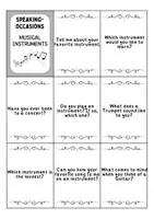 Vorschau - Spiele - Conversation Cards: Musikinstrumente / musical instruments - Englisch (Redespiel/Sprechanlässe) - Seite 1