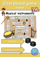 Vorschau - Mal- und Bastelvorlagen - Materialpaket - Schreiben und Sprache / Writing and language - Musikinstrumente / musical instruments - Englisch - Seite 1