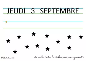 Aperçu - Feuilles d'exercices - Mon carnet des dates GS-P1 - Page 3