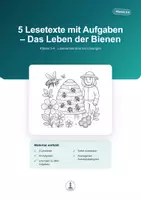 Vorschau - Arbeitsblätter - Insekten – 15 Lesetexte mit Aufgaben | Materialpaket Klasse 3-4 - Seite 1