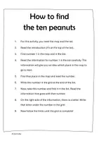 Vorschau - Arbeitsblätter - Lesespurgeschichte Englisch "The ten peanuts" - Seite 3