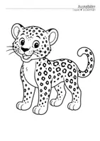 Vorschau - Mal- und Bastelvorlagen - Leopardenklasse - Ausmalbilder (Klassentier) - Seite 2