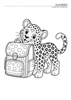 Vorschau - Mal- und Bastelvorlagen - Leopardenklasse - Ausmalbilder (Klassentier) - Seite 3