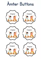 Vorschau - Mal- und Bastelvorlagen - Klassenrat Ämterbuttons und Rollenkarten - Seite 2