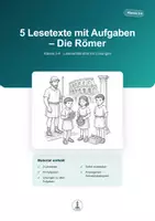 Vorschau - Arbeitsblätter - Die Römer – 5 Lesetexte mit Aufgaben | Klasse 3-4 - Deckblatt