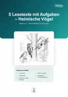 Vorschau - Arbeitsblätter - Große Tierwelt – 80 Lesetexte mit Aufgaben | Materialpaket Klasse 3–4 - Seite 1