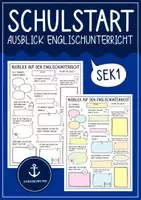 Vorschau - Arbeitsblätter - Ausblick auf den Englischunterricht - Steckbrief zum Schulstart - Deckblatt