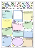 Vorschau - Arbeitsblätter - Ausblick auf die 10. Klasse - Schulstart Steckbrief - Seite 2