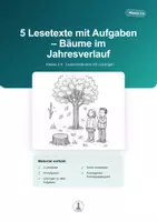 Vorschau - Arbeitsblätter - Bäume im Jahresverlauf – 5 Lesetexte mit Aufgaben | Klasse 3–4 - Deckblatt