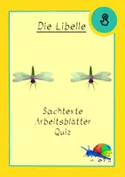 Vorschau - Arbeitsblätter - Die Libelle: Sachtexte, Arbeitsblätter, Quiz - Deckblatt