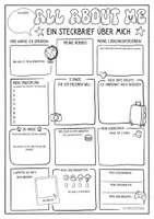 Vorschau - Arbeitsblätter - Kennenlern Sketchnote Steckbrief zum Schulstart Sek1 - Seite 1