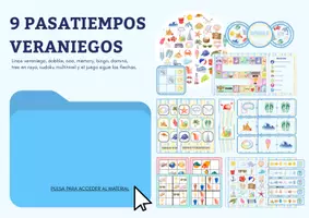 Vista previa - Juegos / Gamificación - PACK 9 PASATIEMPOS VERANIEGOS - página 1