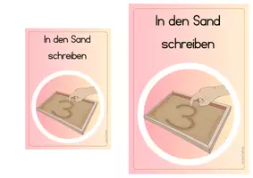 Vorschau - Stationenlernen - Ziffern in den Sand schreiben - Seite 3