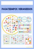 Vista previa - Juegos / Gamificación - PACK 9 PASATIEMPOS VERANIEGOS - Portada