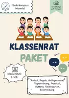 Vorschau - Stundenentwürfe - Klassenrat Komplett-Paket mit allen wichtigen Materialien - Deckblatt
