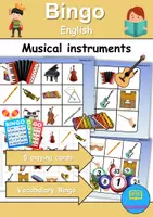 Vorschau - Spiele - Englisch Bingo - Musikinstrumente / musical instruments - Deckblatt