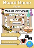 Vorschau - Spiele - Vokabelbilder: Musikinstrumente / musical instruments - Bildkarten Englisch - Deckblatt