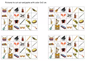 Vorschau - Arbeitsblätter - Boardgame: Musikinstrumente / musical instruments • Brettspiel Englisch - Seite 2