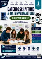 Vorschau - Unterrichtsreihen - KI-Methoden – Datenbeschaffung & Datenverwaltung Gruppenarbeit - Deckblatt