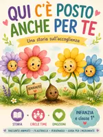 anteprima - Serie di lezioni - Qui c'è posto anche per te - Accoglienza Scuola Infanzia - Pagina di copertina