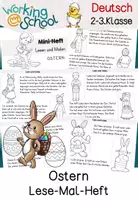 Vorschau - Arbeitsblätter - Ostern | Lesen und malen - Seite 1