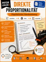 Vorschau - Arbeitsblätter - Direkte und indirekte Proportionalität (Handwerkzeug Physik: Lernjob 3) - Quotientengleichheit zeigen und Graphen zeichnen - Deckblatt