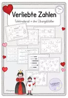 Vorschau - Arbeitsblätter - Verliebte Zahlen: Materialpaket (ZR10) - Seite 1
