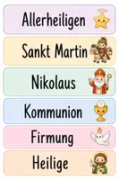 Vorschau - Anderer Materialtyp - Religion Schulanfang | 42 Ordneretiketten | Classroom Management - Seite 3