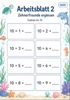 Vorschau - Arbeitsblätter - Rechenstrategien bis 20 Klasse 1 | Mathematik | 5 Arbeitsblätter als PDF - Seite 2