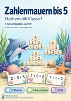 Vorschau - Arbeitsblätter - Zahlenmauern bis 5 | Mathematik Klasse 1 | 7 Arbeitsblätter als PDF - Deckblatt