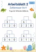 Vorschau - Arbeitsblätter - Zahlenmauern bis 5 | Mathematik Klasse 1 | 7 Arbeitsblätter als PDF - Seite 2