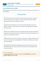 Vorschau - Arbeitsblätter - Der Delfin – Sachtext Lesen Klasse 3/4 - Seite 2