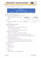 Vorschau - Merkblätter - Methodenblatt - Narrative Techniques - Seite 1