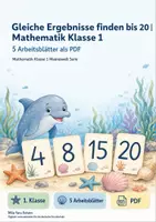 Vorschau - Arbeitsblätter - Gleiche Ergebnisse finden bis 20 | Mathematik Klasse 1 | 5 Arbeitsblätter als PDF - Deckblatt