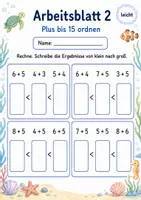 Vorschau - Arbeitsblätter - Aufgaben nach Ergebnis ordnen bis 20 | Mathematik Klasse 1 | 5 Arbeitsblätter als PDF - Seite 2