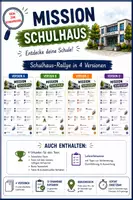 Vorschau - Stundenentwürfe - 🏫 Schulhausrallye | Schule erkunden Kennenlernspiel zum Schulstart | erste Schulwoche - Deckblatt