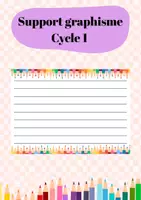 Aperçu - Apprentissages en autonomie - Support de graphisme/écriture - Cycle 1 - Page de couverture