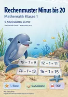 Vorschau - Arbeitsblätter - Rechenmuster Minus bis 20 | Mathematik Klasse 1 | 5 Arbeitsblätter als PDF - Deckblatt