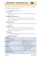 Vorschau - Merkblätter - Methodenblatt - Writing a Diary Entry - Seite 1